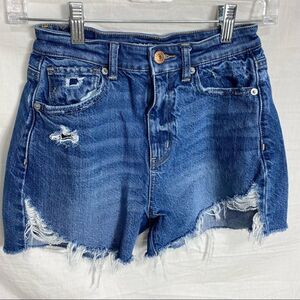 American Eagle Highest Rise Mom Short Shorts Cutoffs 0